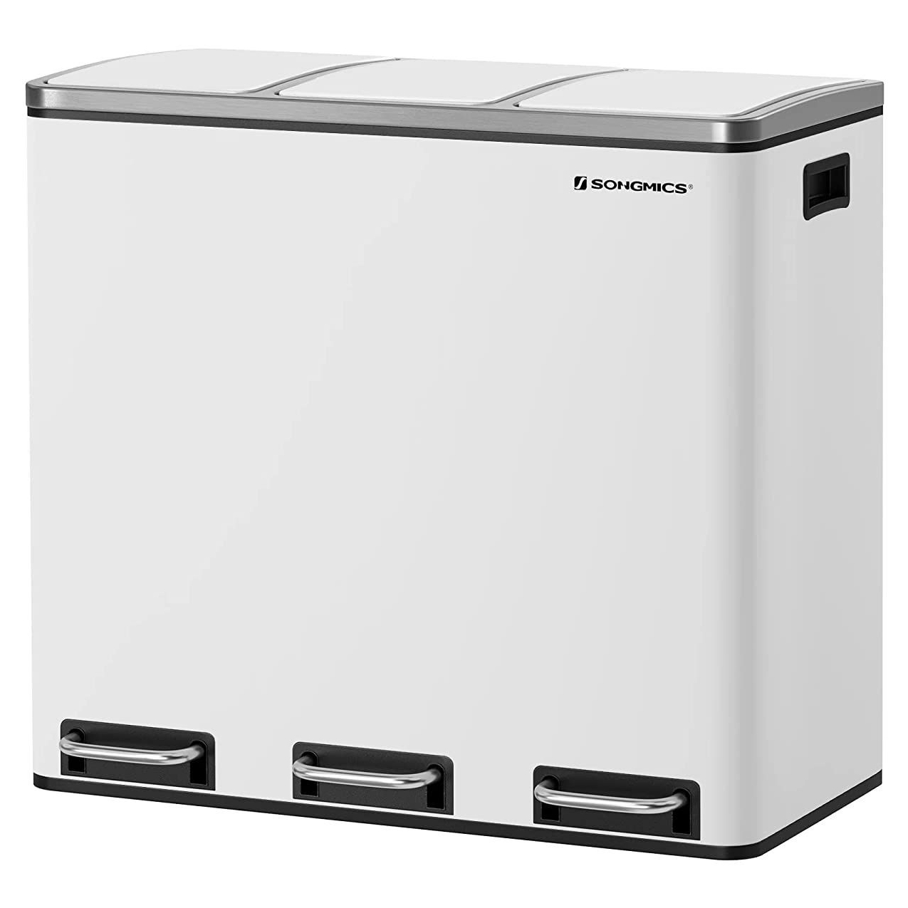 Szelektív szemeteskuka 3x18L, fehér