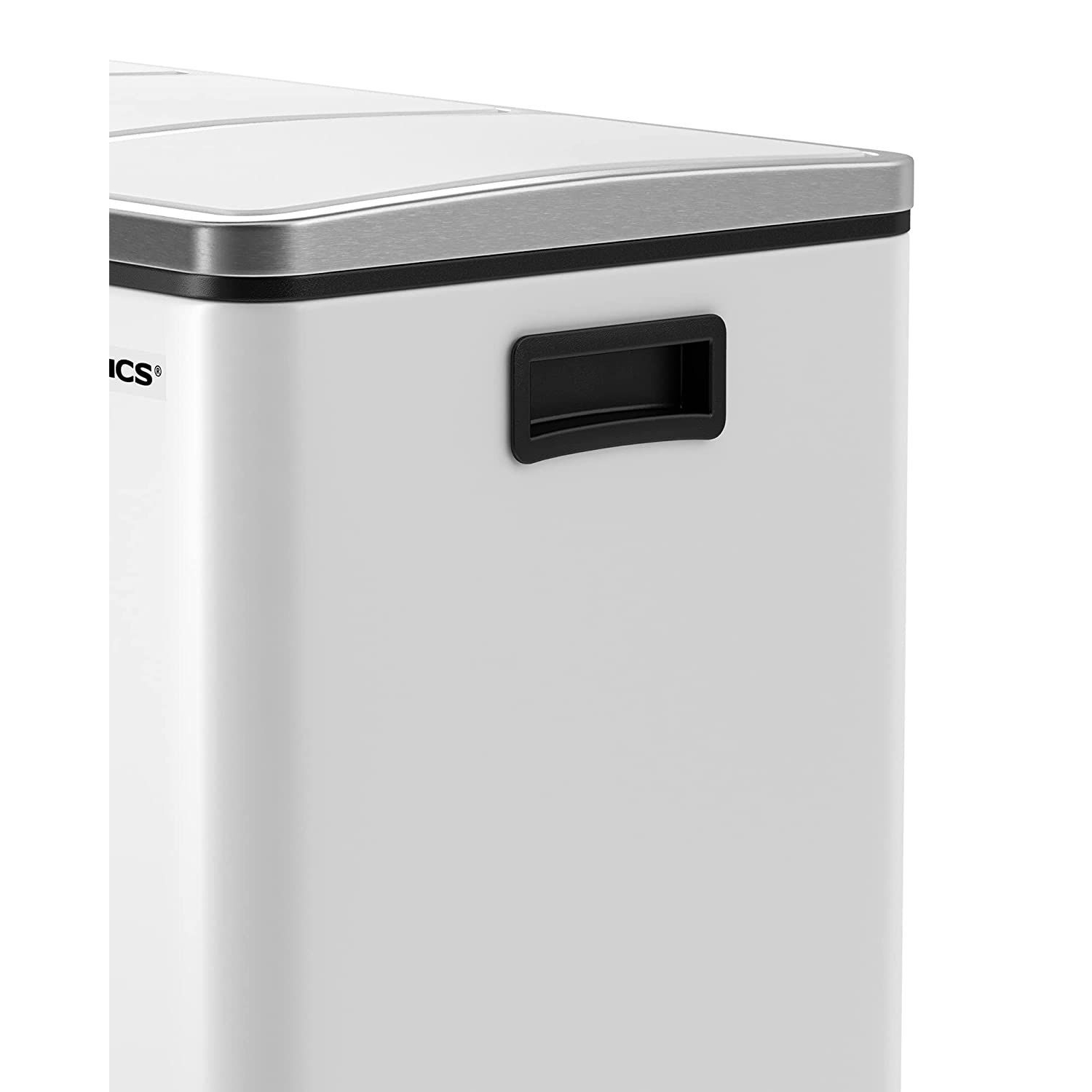 Szelektív szemeteskuka 3x18L, fehér